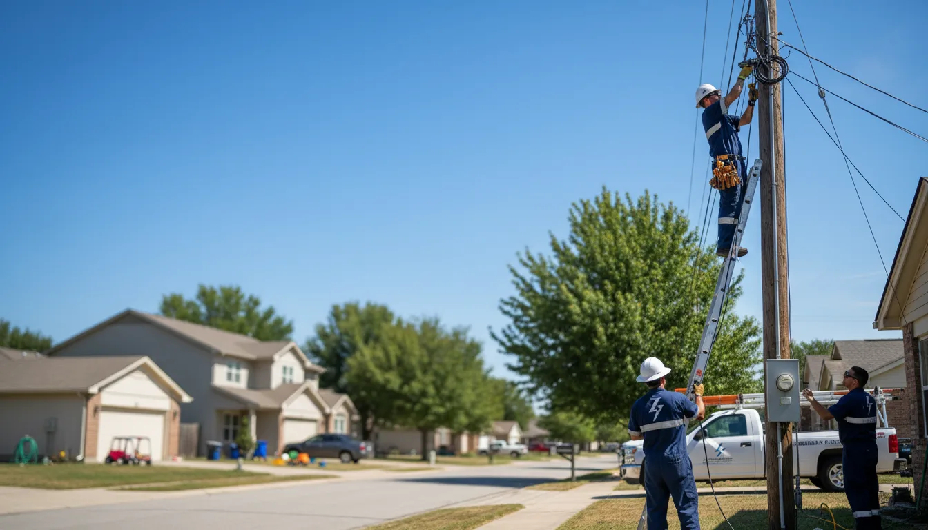 Residential electrician providing installation services in Christoval, TX